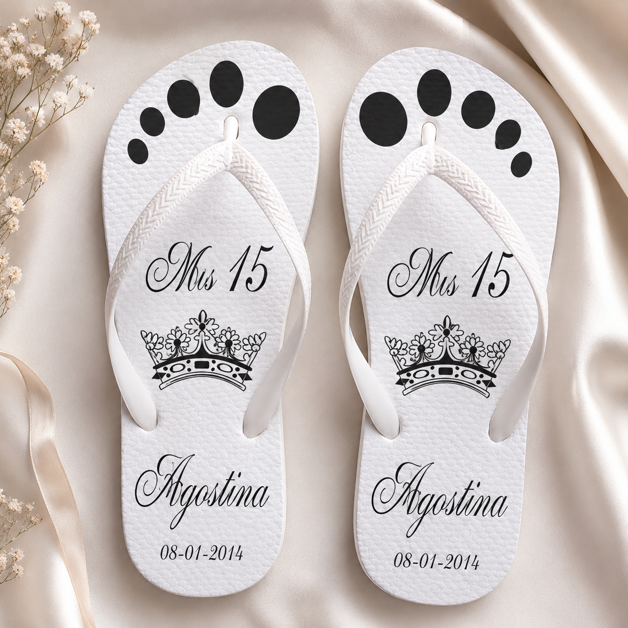 Ojotas quince detalle
